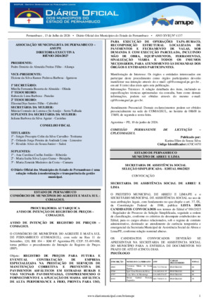 Assinatura Digital da última edição