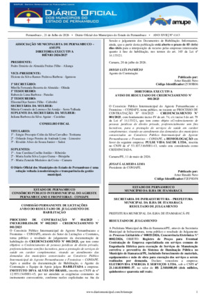Assinatura Digital da última edição