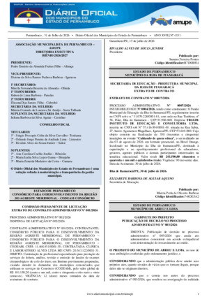 Assinatura Digital da última edição