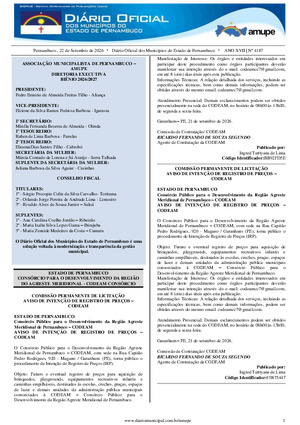 Assinatura Digital da última edição
