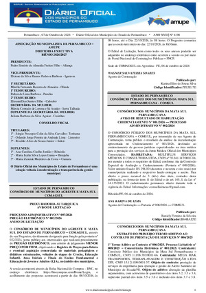 Assinatura Digital da última edição