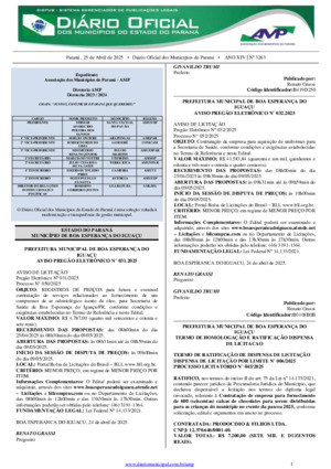 Assinatura Digital da última edição