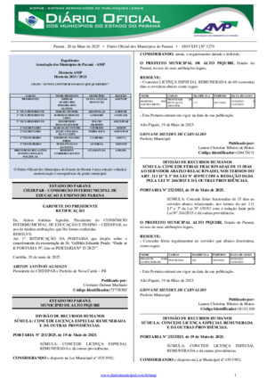 Assinatura Digital da última edição