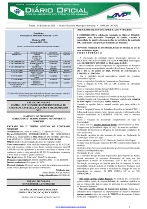 Assinatura Digital da última edição