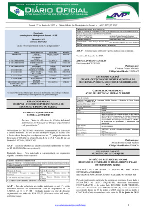 Assinatura Digital da última edição
