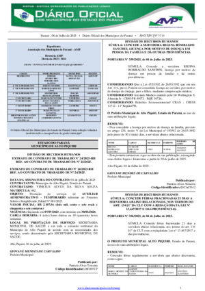Assinatura Digital da última edição