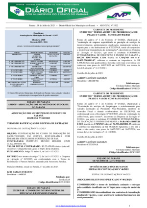 Assinatura Digital da última edição