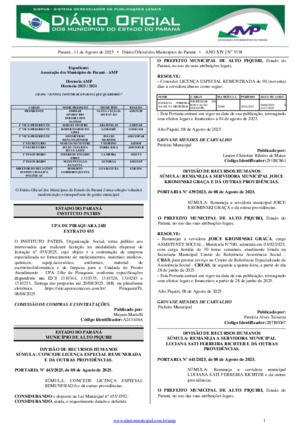 Assinatura Digital da última edição