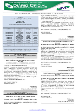 Assinatura Digital da última edição