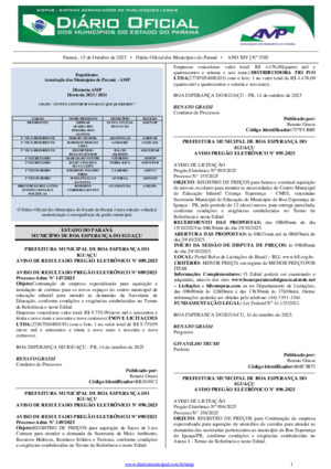 Assinatura Digital da última edição