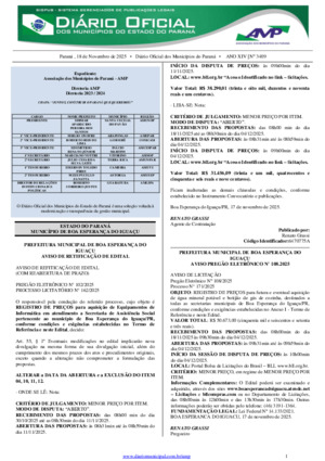 Assinatura Digital da última edição