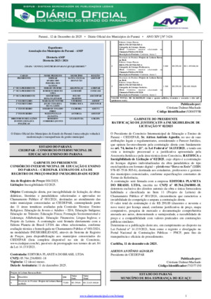 Assinatura Digital da última edição