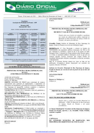 Assinatura Digital da última edição