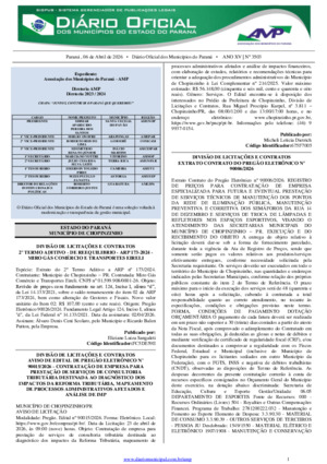 Assinatura Digital da última edição