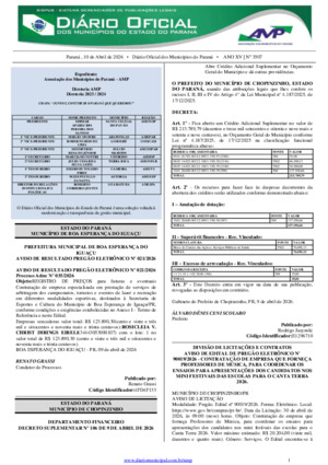 Assinatura Digital da última edição
