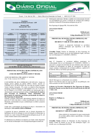 Assinatura Digital da última edição