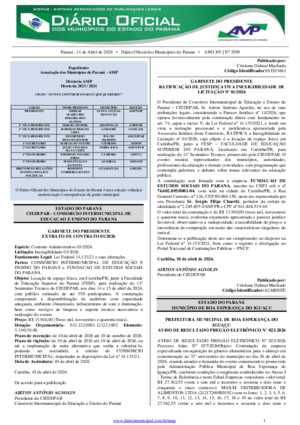 Assinatura Digital da última edição