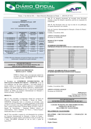 Assinatura Digital da última edição