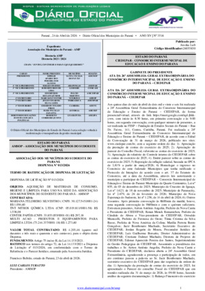 Assinatura Digital da última edição