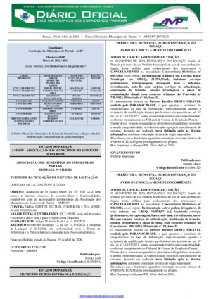 Assinatura Digital da última edição