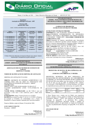 Assinatura Digital da última edição