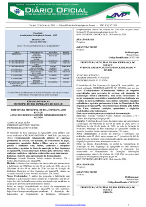 Assinatura Digital da última edição
