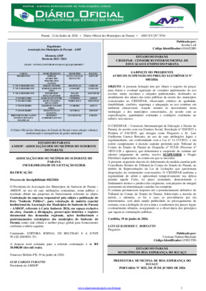 Assinatura Digital da última edição