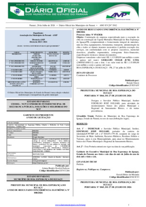 Assinatura Digital da última edição