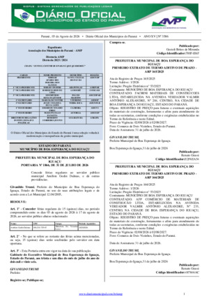 Assinatura Digital da última edição
