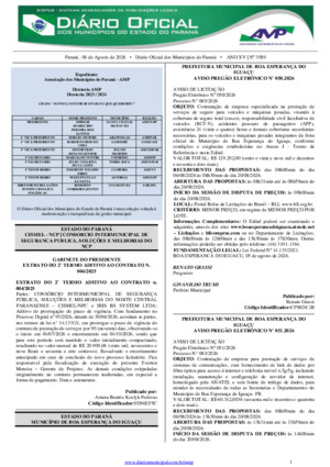 Assinatura Digital da última edição
