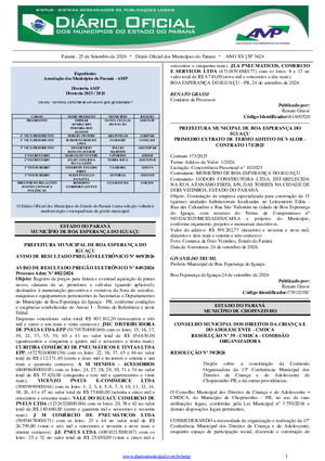 Assinatura Digital da última edição