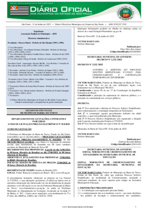 Assinatura Digital da última edição
