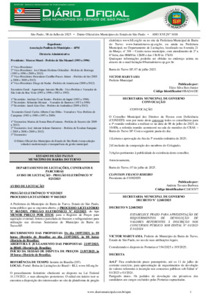 Assinatura Digital da última edição