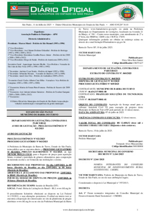 Assinatura Digital da última edição