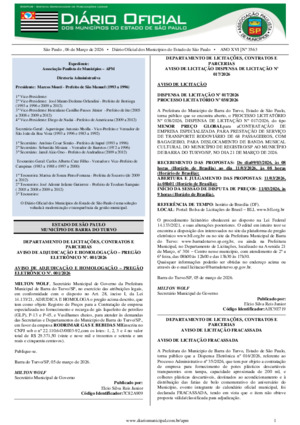 Assinatura Digital da última edição