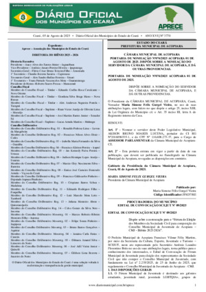 Assinatura Digital da última edição