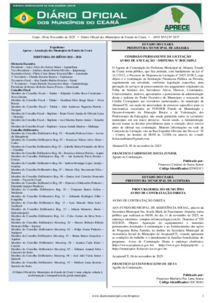 Assinatura Digital da última edição