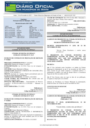 Assinatura Digital da última edição