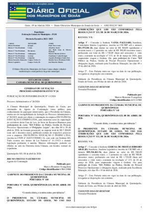 Assinatura Digital da última edição