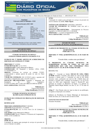 Assinatura Digital da última edição