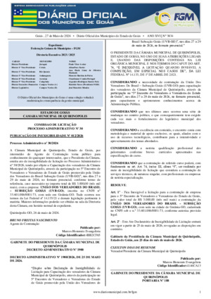 Assinatura Digital da última edição