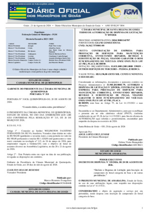Assinatura Digital da última edição