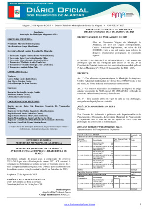 Assinatura Digital da última edição