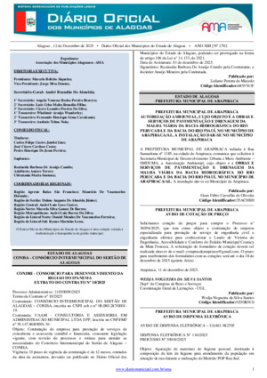 Assinatura Digital da última edição