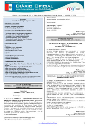 Assinatura Digital da última edição