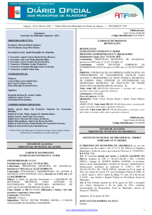 Assinatura Digital da última edição