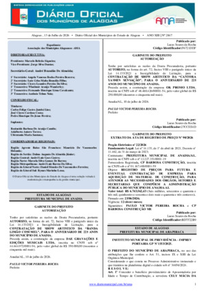Assinatura Digital da última edição