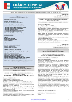 Diário Oficial dos Municípios SIGPub - Sistema Gerenciador de ...